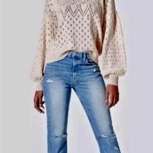 Joie Philips Pointelle Sweater Small